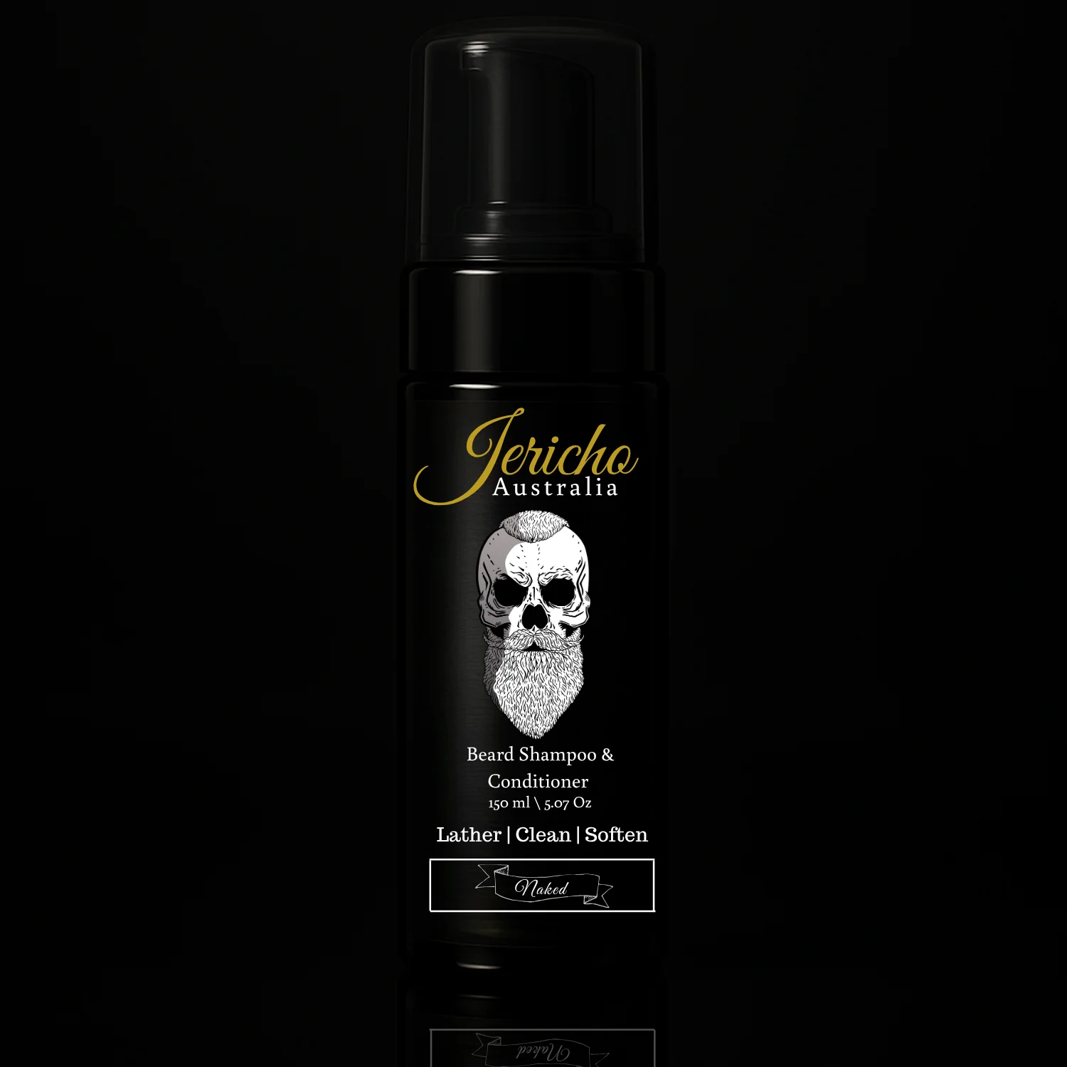 Jericho 2 in 1 Beard Shampoo & Conditioner 150ml Naked ( Unscented)