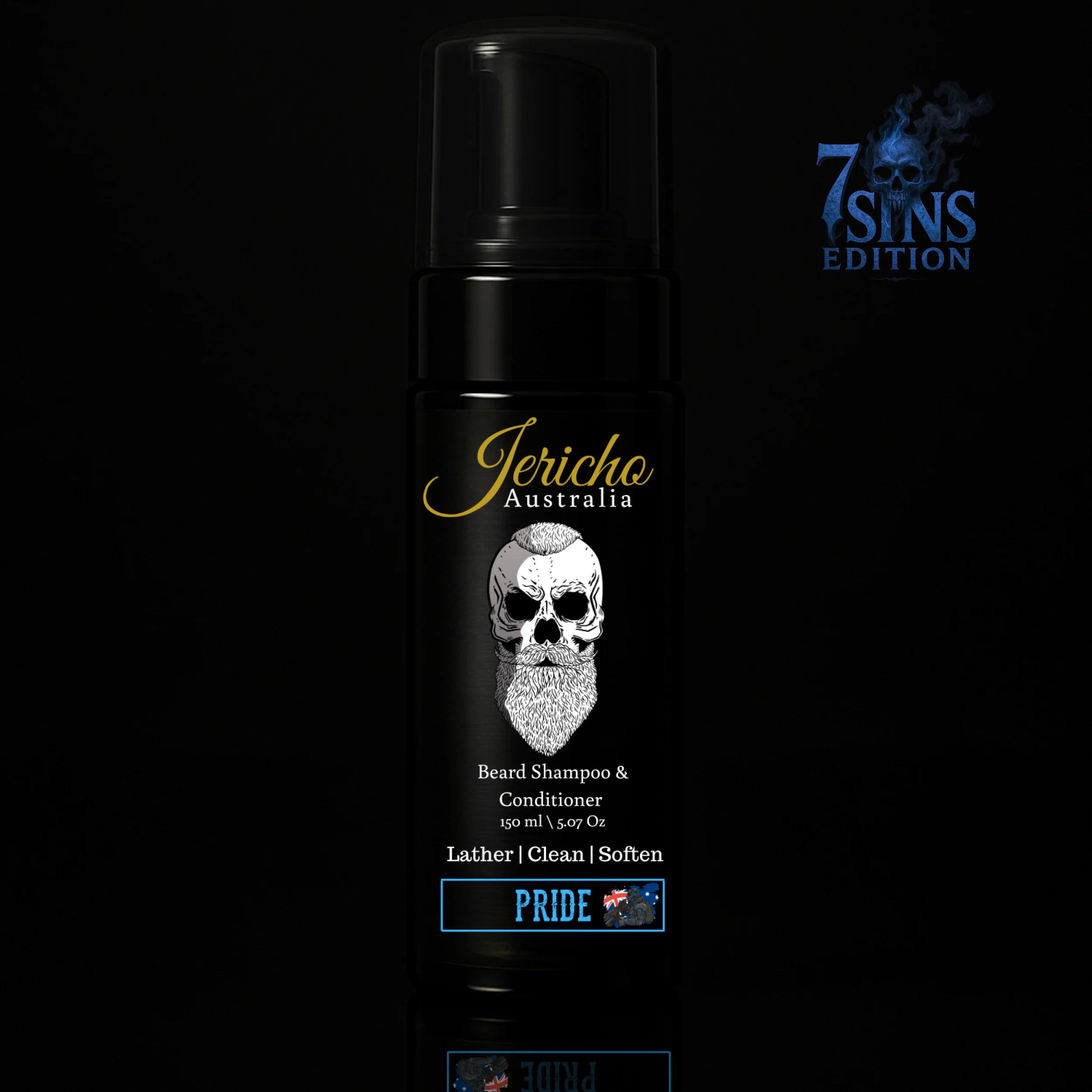 Jericho 2 in 1 Beard Shampoo & Conditioner 150ml Pride ( 7 Sins Edition)