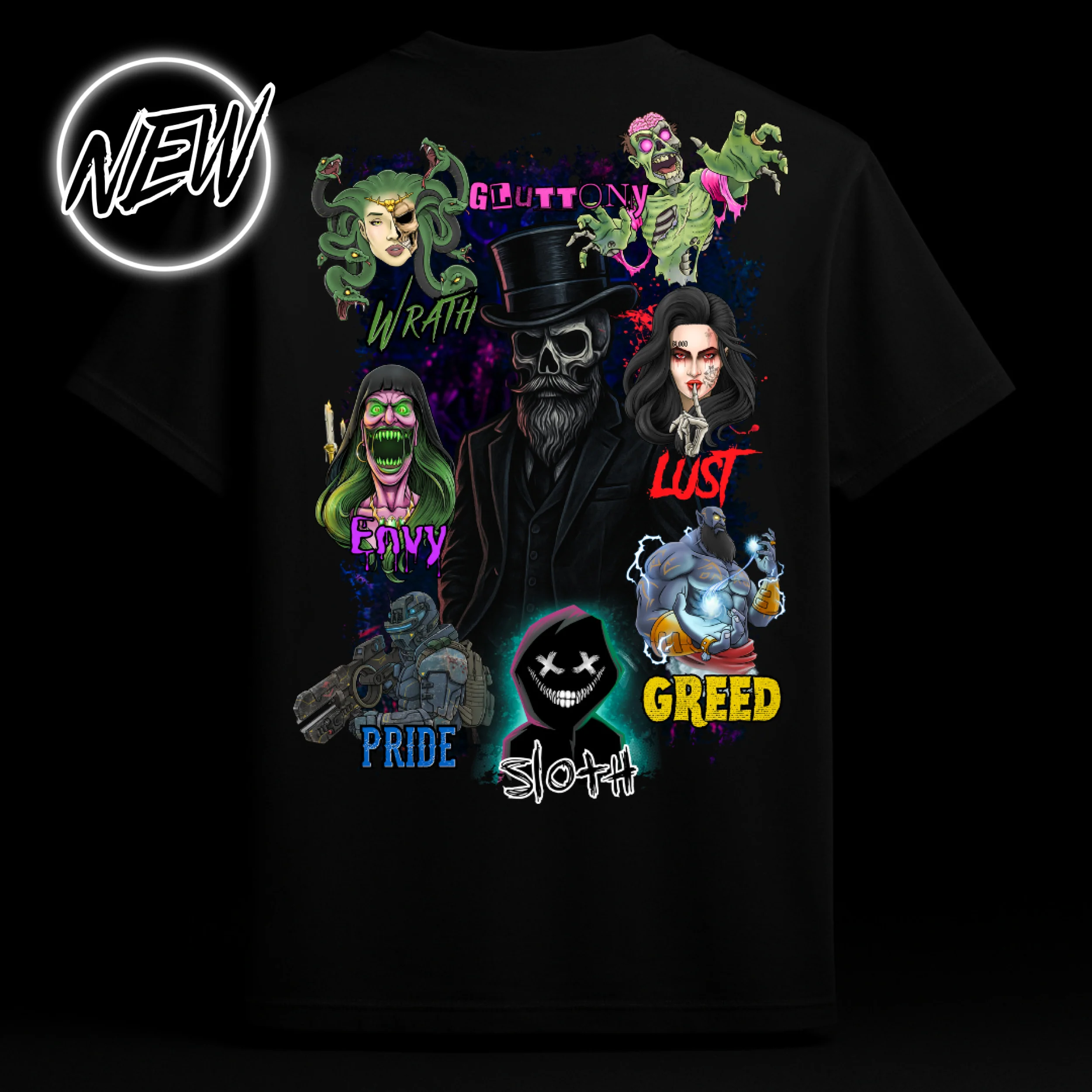 Jericho Australia 7 Deadly Sins T-Shirt (NEW)